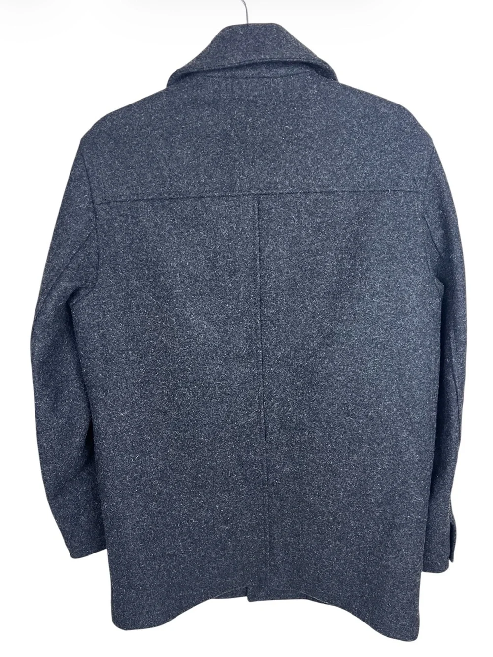 J Crew University Jacket Wool Coat Thinsulate Classic Academia Black Mens Small